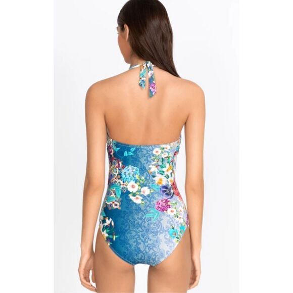 New. Johnny Was floral twist halter swimsuit. Size small. Retails $198 - Picture 3 of 14